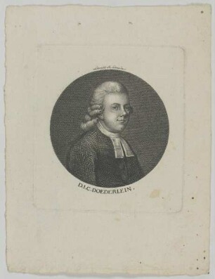 Bildnis des Johann Christoph Doederlein