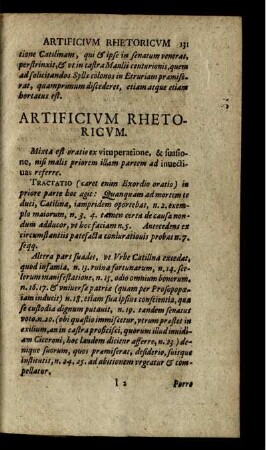 Artificium Rhetoricum.
