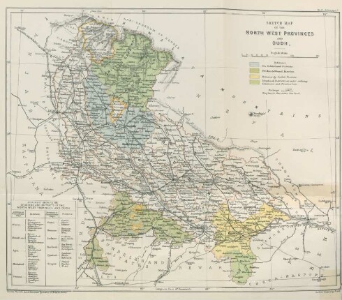 Sketch map of the North West Provinces and Oudh