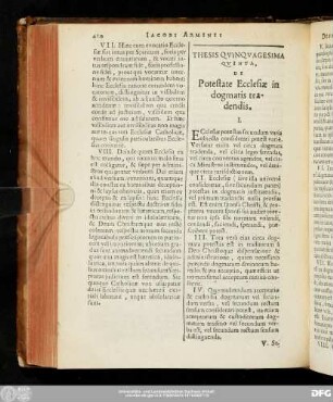 Thesis Quinquagesima Quinta, De Potestate Ecclesiae in dogmatis tradendis.