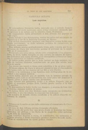 Capítulo octavo. - Las nupcias.