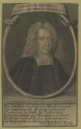 Bildnis des Ioan. Wilh. Baierus