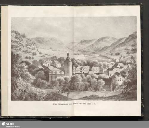 Eine Lithographie von Keilhau um das Jahr 1840