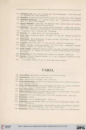 Varia (Nr. 1808-1861)