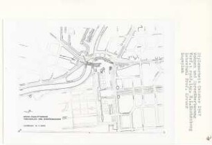 Wohnen und Spreeüberbauung, Berlin-Charlottenburg (Diplomarbeit bei Willy Kreuer): Lageplan 1:2000