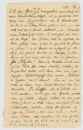 Brief von Franz Rosenzweig an Rudolf Ehrenberg