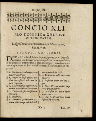 Concio XLI. Pro Dominica XIII. Post SS. Trinitatem.