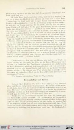 Denkmalpflege und Museen