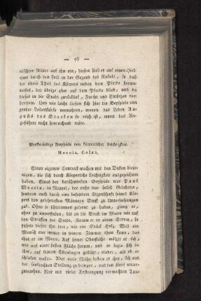 Merkwürdige Beyspiele von körperlicher Leichtigkeit.