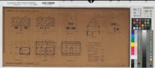 Einfamilienhaus Westfalennorm 1637a1 Grundrisse, Ansichten, Schnitt 1938 1 : 100 29,5 x 66 Pause Westfälische Heimstätte Dortmund Wohnungsgesellschaft Münsterland