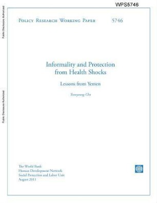 Informality and protection from health shocks : lessons from Yemen
