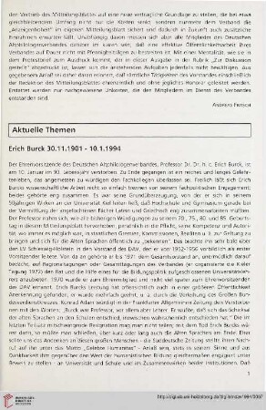 37: Erich Burck 30.11.1901-10.1.1994