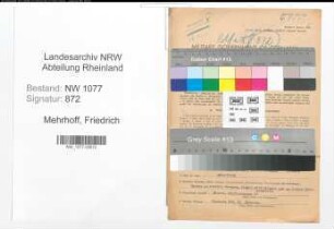 Entnazifizierung Friedrich Mehrhoff , geb. 17.07.1906 (Polizist)