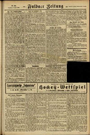 Zweite Ausgabe vom Samstag, den 02. Juni 1923.