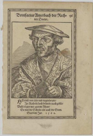 Bildnis des Bonifacius Amerbach