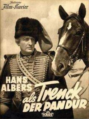 Filmzeitschrift zu dem deutschen Spielfilm "Trenck der Pandur"