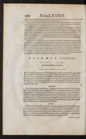 Psalmus LXXXIX.