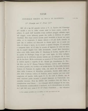 XXXII. Annibal Iberti au duc de Mantoue. Valladolid, 7 juin 1603