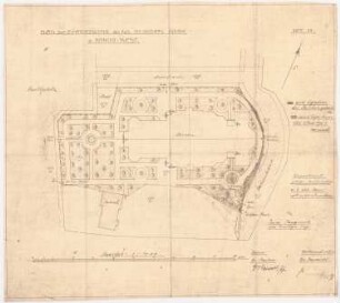 Erweiterung der St. Joseph-Kirche, Hamm: Lageplan zur Einfriedung 1:400