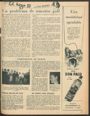 Un problema de nuestro golf : El hoyo 19