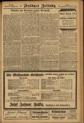 Zweite Ausgabe vom Samstag, den 20. Dezember 1924.