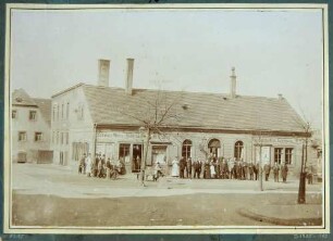 Glafeys Gasthaus und Bäckerei in Plauen bei Dresden (1896 abgerissen)