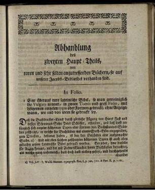 Abhandlung des zweyten Haupt- Theils, ...