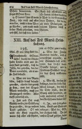 XIII. Auf das Fest Mariä Heimsuchung.