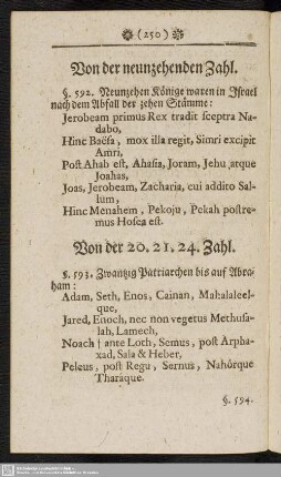 Von der neunzehenden Zahl