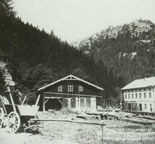 Kirnitzschtal, Lastfuhrwerk ohne Gespann