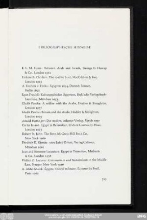 Bibliographische Hinweise