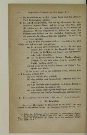 B. Die semitischen Völker des westlichen Asiens