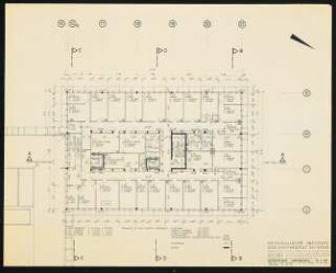 Physikalische Institute der Universität Köln: Kernphysik Obergeschoss 1:100, Blattnummer 044