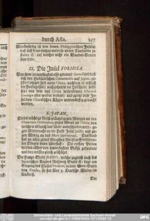 IX. Die Insul Formosa.