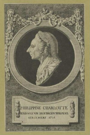 Bildnis der Philippine Charlotte, Herzogin von Braunschweig-Lüneburg