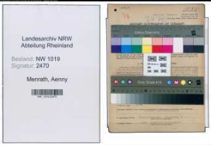 Entnazifizierung Aenny Menrath , geb. 29.08.1900 ()