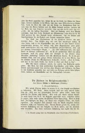 ¬Die¬ Psalmen im Religionsunterricht