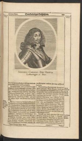 Sereniss. Carolus, Dei Gratia Lotharingiae et. Dux