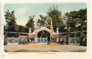 Leipzig : Eingang des Palmengartens
