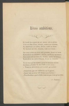 Réves ambitieux.