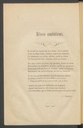 Réves ambitieux.