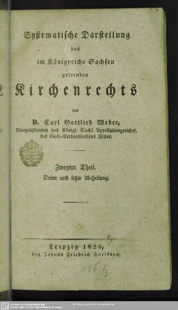 2,3: Privatkirchenrecht im engern Sinne : 3