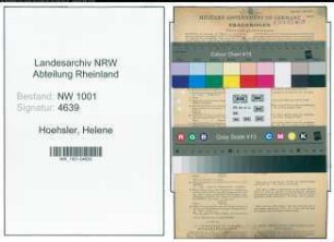 Entnazifizierung Helene Hoehsler, geb. 06.03.1903 (Schneidermeisterin)