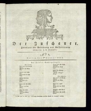 No. 3 - 6. Januar 1821