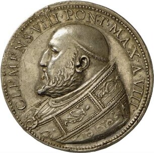Medaille von Giorgio Rancetti auf Papst Clemens VIII. und das Heilige Jahr, 1600