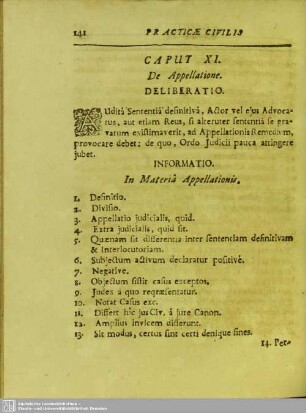 Caput. XI. De Appellatione