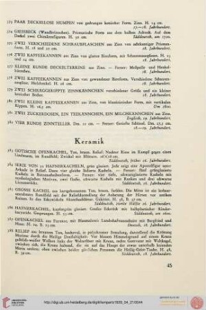 Keramik (Nr. 383-404)