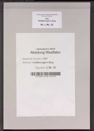 Grundsteuermutterrolle der Gemeinde Leeden