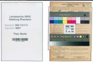 Entnazifizierung Moritz Theil , geb. 17.04.1903 (Steuergehilfe)