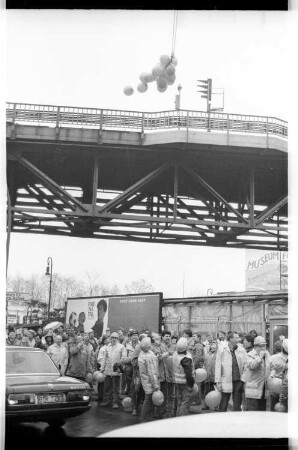 Kleinbildnegativ: Warnstreik, 1988
